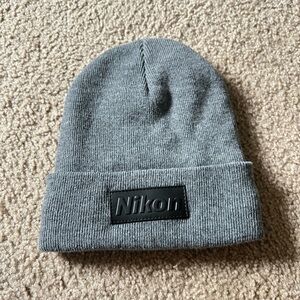 Nikon Pom Pom Toque / hat Grey